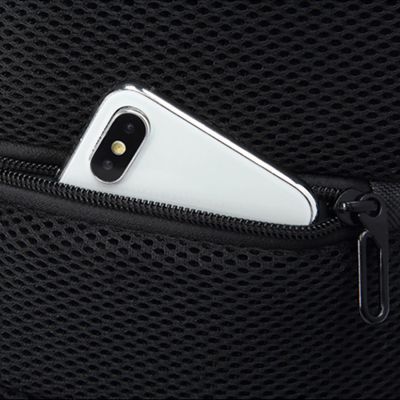 7. Wozinsky Premium Einschultriger Anti-Diebstahl City-Rucksack mit Organizer und USB - Schwarz