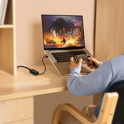12. Baseus Lite Series externe Netzwerkkarte USB Typ C - RJ-45 1Gbps (1000Mbps) schwarz (WKQX000301)