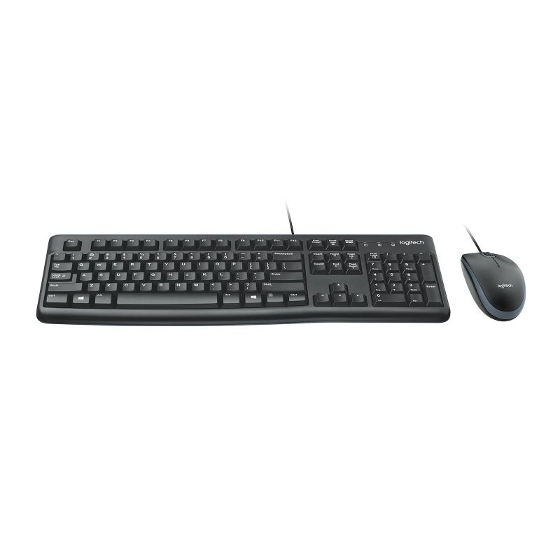 10. Tastatur- und Maus-Set Logitech MK120 920-002562 (Membran; USB 2.0; (US); Farbe Schwarz; optisch; 1000 DPI)