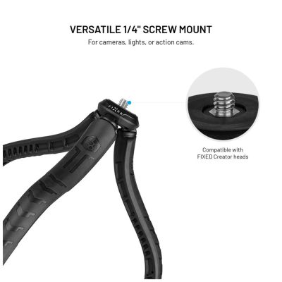 4. FIXED FIXCRT-F-BK Passive Halterung für Mobiltelefone/Smartphones, Schwarz