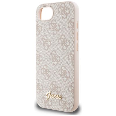 5. Guess 4G Script Logo MagSafe iPhone 16e Hülle - Rosa