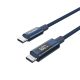 PD60W USB-C-zu-USB-C-Digitaldisplay, 1,2 m Nylonkabel – blau