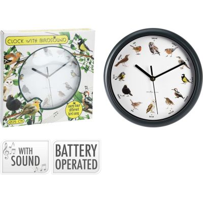 5. Wanduhr für Ornithologen, 25 cm