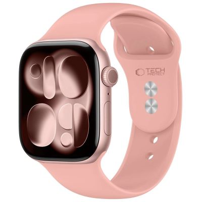 Tech-Protect Silikonarmband für Apple Watch 44 / 45 / 46 / 49 mm – Pink