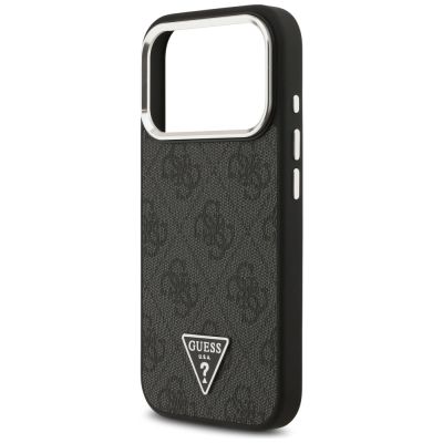 6. Guess 4G Triangle Logo MagSafe Hülle für iPhone 17 Pro - Schwarz