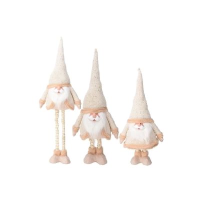 16. Weihnachtsmann auf Teleskopbeinen 30 x 18 x 100 cm Gold