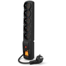Steckdosenleiste Acar F5 PRO (3 m; schwarz)