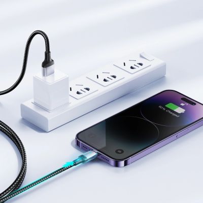 8. Joyroom Extraordinary Series A10 USB-A / Lightning 2,4A-Kabel 1,2 m – Schwarz