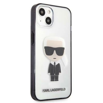 4. Karl Lagerfeld Iconik Karl Case für iPhone 13 mini - Transparent
