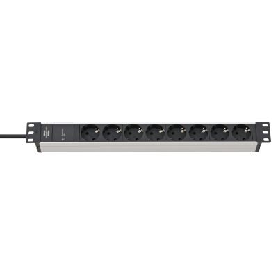 Brennenstuhl – SS 19.500A – Alu-Line – 8-fach Steckdosenleiste, 2 m