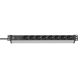 Brennenstuhl – SS 19.500A – Alu-Line – 8-fach Steckdosenleiste, 2 m