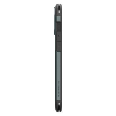 5. Spigen Tough Armor MagSafe Hülle mit Ständer für iPhone 16 Pro – Grün