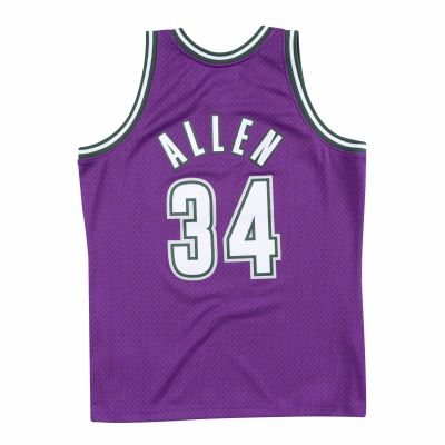 2. Mitchell & Ness Swingman Jersey NBA Milwaukee Bucks Ray Allen - SMJYAC18014-MBUPURP00RAL