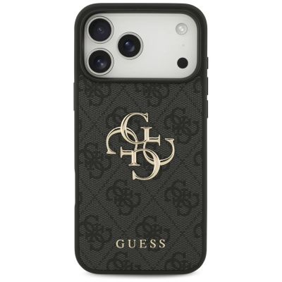 3. Guess 4G Big Logo Hülle für iPhone 17 Pro Max / 18 Pro Max – Schwarz