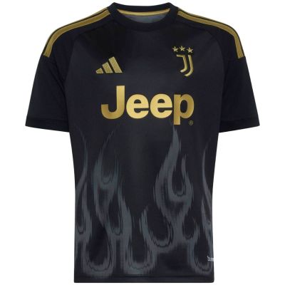 adidas Juventus 26/27 Auswärtstrikot für Kinder, schwarz, KB8844