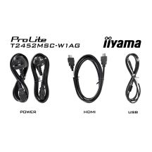iiyama ProLite T2452MSC-W1AG Computermonitor 60,5 cm (23,8") 1920 x 1080 px Full HD LED-Touchscreen Weiß