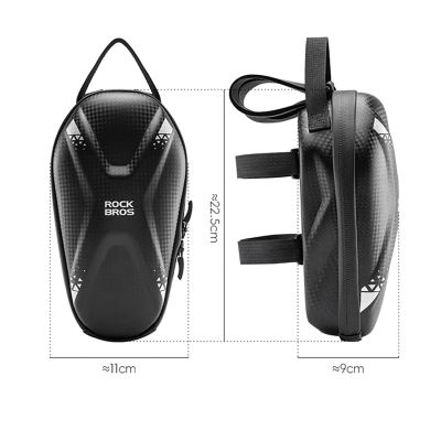 8. Rockbros Tasche 3011006301 für den Lenker eines Fahrrads oder Rollers 1,3 l – Schwarz