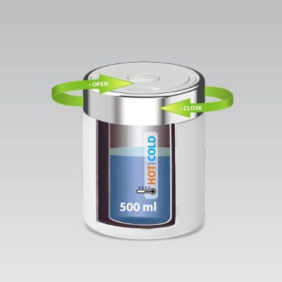 4. Lunch-Thermoskanne 500 ml MR-1649-50-WHITE MAESTRO