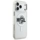 4. Karl Lagerfeld IML Glitter Karl & Choupette Sketch Logo MagSafe Case für iPhone 17 Pro Max – Transparent