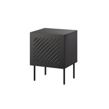 Nachttisch 2-teilig SIENA 44,5x40x59 schwarz matt