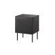 Nachttisch 2-teilig SIENA 44,5x40x59 schwarz matt