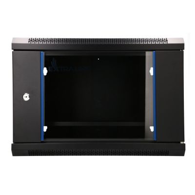 Extralink LITE 6U 530x400 Wand-Rackschrank Schwarz Freistehend/Wand-/Bodenrack Schwarz