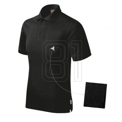 2. Resist Heavy Poloshirt für Herren (Schwarz 01 (Markenlabel))