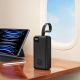 7. Wozinsky W8-W 30000 mAh 30W Powerbank mit 2x USB-A und USB-C Anschlüssen und Taschenlampe – Schwarz