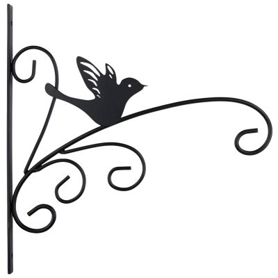 2. KINZO Metall-Pflanzenhänger, schwarz, 28 x 25 cm