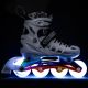 2. NH10905 4in1 LED-Rollschuhe, weiß, mit Regenbogen-Eishockeykufe, Größe M (35-38), Nils Extreme