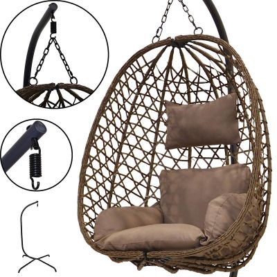 19. Hängesessel Cocoon 105x195CM Dunkelbraun