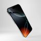 5. Puro Flexible Glass D3O Hybridglas mit schwarzem Rahmen für iPhone 16 Pro