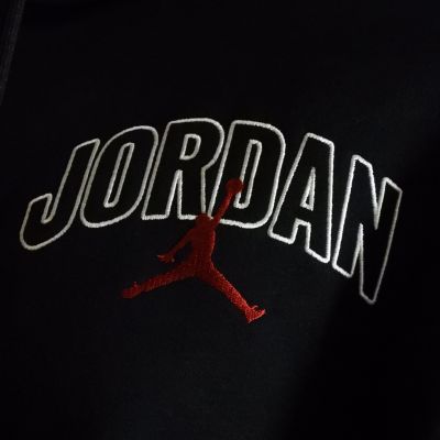 3. Air Jordan Brooklyn Fleece-Kapuzenpullover mit durchgehendem Reißverschluss, Schwarz - IB7908-010