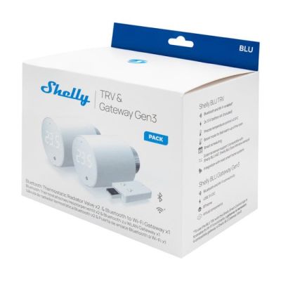 15. Shelly TRV Intelligenter WLAN/BT-Thermostatkopf, 2 Stück