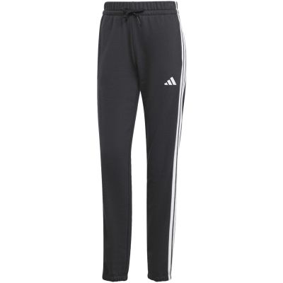 adidas Essentials 3-Streifen French Terry Damenhose mit Bündchen, Schwarz JD5302