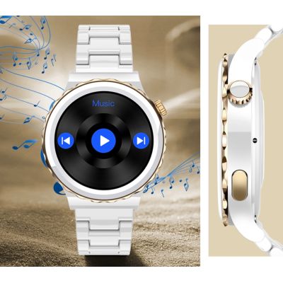 6. Rubicon RNCE92 PRO Damen-Smartwatch Weiß/2 x SMARUB171 Armband