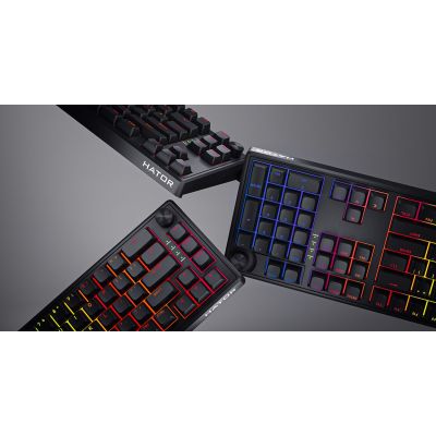 14. HATOR Skyfall 65 Kabelgebundene Tastatur Universal USB QWERTY Englisch Schwarz