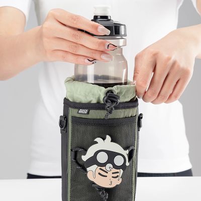3. Rockbros Travel Bottle Tasche mit Schultergurt 1l - Grün