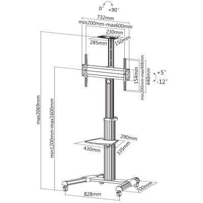 5. Equip Pagrindys 650602 TV-Wandhalterung 37' - 70'
