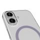 10. Puro Lite Mag TPU+PC-Hülle kompatibel mit MagSafe für iPhone 17 – Transparent mit rosa Ring