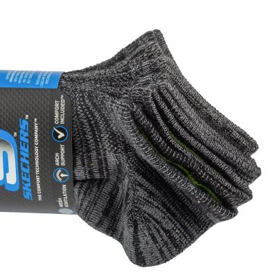 2. Skechers 6er-Pack Jungen-Socken ohne Frottee S112222-BLK Schwarz 31-34