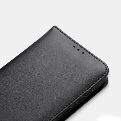 15. Dux Ducis Hivo Samsung Galaxy S25 Edge Hülle mit Klappdeckel und RFID-Schutz - Schwarz