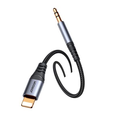 5. Joyroom Audio Transfer Series SY-A06 Mini-Klinkenstecker 3,5 mm / Lightning Kabel 1,2 m – schwarz