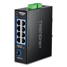 TRENDnet 9-Port 2,5G Industrie-DIN-Schienen-Switch mit 10G SFP
