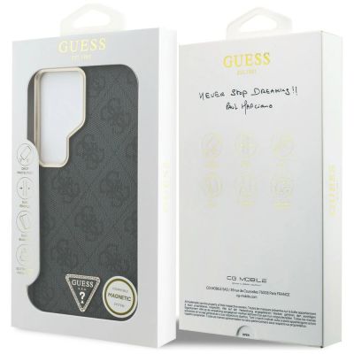 8. Guess 4G Triangle Logo MagSafe Hülle für Samsung Galaxy S26 Ultra - Schwarz
