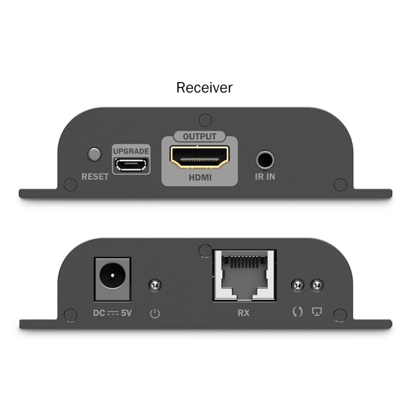 12. HDMI 4K/60Hz-Empfänger, Cat.6-Extender über IP 120 m/200 m