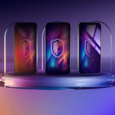 7. 3mk Rainbow Privacy gehärtetes Glas für Apple iPhone 15