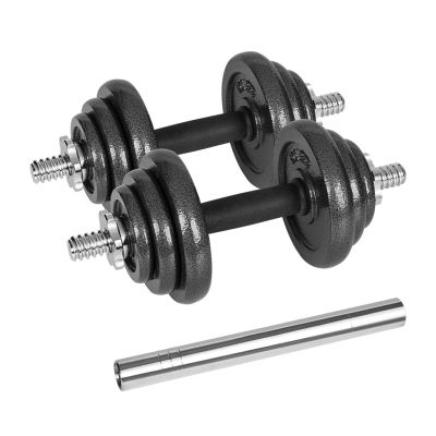 13. REBEL ACTIVE VERSTELLBARE HANTELN IM KOFFER MIT HANTELSTANGEN, 20-KG-SET