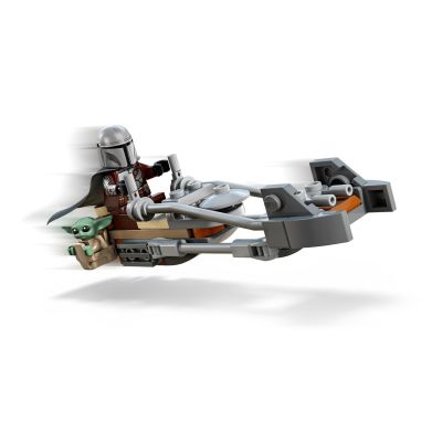 5. LEGO Star Wars 75436 Mandalorianer und Grogus Landspeeder