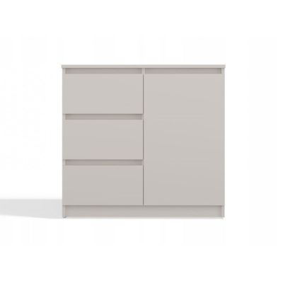 5. Kommode mit 1 Tür und 3 Schubladen, Kaschmir-Set